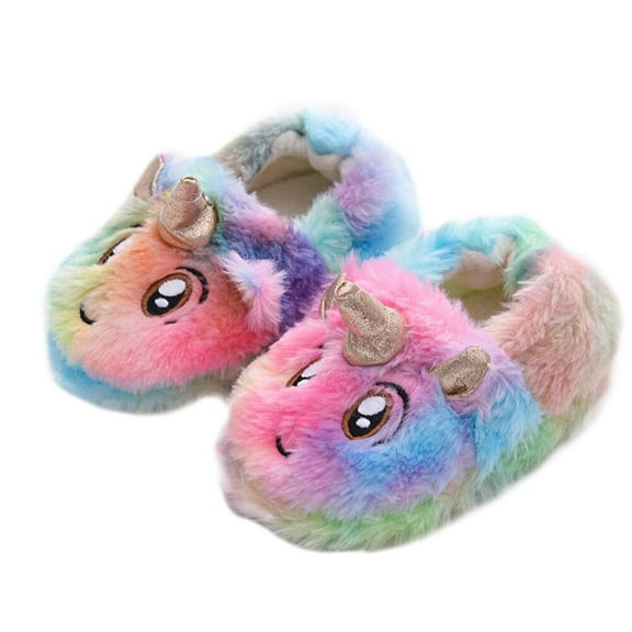 FRCOLOR Warm Children's Cotton Slippers Cozy Slippers Skid-proof Slippers .5
