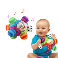 thumbnail image 1 of Sonajero de actividad para bebés, juguetes educativos para bebés, pelota de agarre, rompecabezas, juguetes para bebés de 0 a 12 meses Gong Bohan LED, 1 of 2