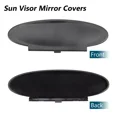 thumbnail image 3 of Black Driver and Passenger Rear Sun Visor Mirror Cover Compatible with For Porsche Boxster Cayman 1996-2010 996/997-911,986/987, 3 of 6