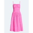 thumbnail image 4 of Free Assembly Women's and Women’s Plus Tie Back Cotton Midi Dress with Drop Waist, Sizes XS-4X, 4 of 4