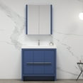 thumbnail image 3 of 36" Freestanding Bathroom Vanity with Sink & Medicine Cabinet - Navy Blue, 3 of 8