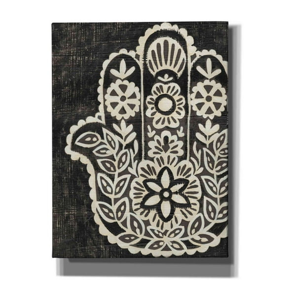 Epic Graffiti 'Night Hamsa II' by Chariklia Zarris Canvas Wall Art, 26"x34"