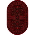 thumbnail image 2 of Rugs.com Bokhara Collection Rug – 3' x 5' Oval Red Low Rug Perfect For Living Rooms, Large Dining Rooms, Open Floorplans, 2 of 8
