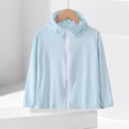 thumbnail image 5 of SunGuard Boys UPF 50+ Sun Protection Hooded Windbreaker Jacket, Lightweight, Breathable, for Outdoor Play & Travel, Blue (Kids to Teen),Size 14-15 T, 5 of 9
