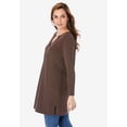 thumbnail image 3 of Roaman's Women's Plus Size Ultimate Y Neck Tunic, 3 of 6