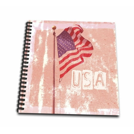 - 3dRose American Flag USA Art Patriotic Americana Photography - Memory Book, 12 by 12-inch