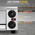 thumbnail image 4 of Eastvita 16-Inch Electric Indoor Pizza Oven - 1300W Commercial Countertop Pizza Maker in Stainless Steel with Grilling Rack/Removable Crumb Tray for Home Kitchens/Restaurants/Com..., 4 of 5