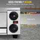 thumbnail image 5 of 16-pulgada electric indoor pizza oven - 1300w commercial countertop pizza maker in stainless steel grilling rack y removable crumb tray home kitchens y restaurants, compact, durable, fast heating, 5 of 6