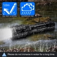 thumbnail image 5 of 2Pack Garberiel 5Modes L2 Super-Bright LED Flashlight USB Rechargeable Tactical Torch w/Battery&USB Charger for Emergencies, Camping, Hiking,Cycling, 5 of 7