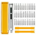 thumbnail image 1 of Small Screwdriver Set, 44 in 1 Screwdriver, Mini Electric Screwdriver, Repair Tool Kit, for Electronic Phone, Camera, Laptop, Yellow, 1 of 9