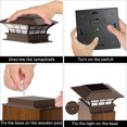 thumbnail image 6 of SZRSTH Solar Post Lights Outdoor, 2 Pack LED Deck Fence Cap Light for 4x4 5x5 6x6 Posts Patio Garden Decoration Warm Lighting, 6 of 6