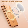 thumbnail image 4 of JETech Electroplated Case for Samsung Galaxy S24 6.2-Inch, Camera Lens Full Protection, Compatible with MagSafe Wireless Charging, Shockproof Soft TPU Phone Cover (Sandstone Orange), 4 of 7