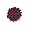 thumbnail image 5 of Floral Ottoman Cover, Boho Botany Foliage, 2 Piece Slipcover Set with Ruffle Skirt for Square Round Cube Footstool Decorative Home Accent, Standard Size, Burgundy Magenta Teal, by Ambesonne, 5 of 5