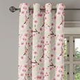 thumbnail image 2 of Ambesonne East Grommet Curtain, Flowering Cherry Blooms, 50" x 108", Beige Rose, 2 of 6