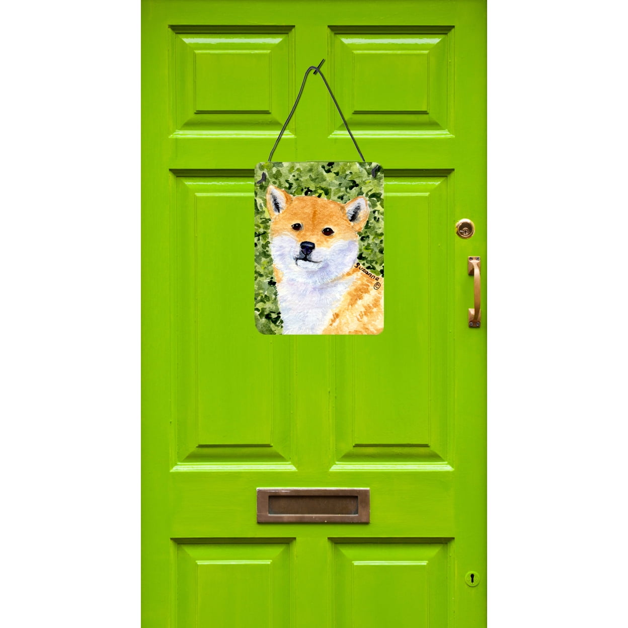 Shiba Inu Aluminium Metal Wall or Door Hanging Prints
