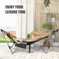 thumbnail image 2 of Topbuy Portable Folding Hammock Free Standing Hammock W/ Stand-Folds Carrying Bag Anti-Slip Buckle Grey, 2 of 9