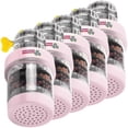 thumbnail image 1 of Filtros de Agua Resistentes HydroGuardPink 5Pzas 15-22mm Carbón Activado/Zeolita/Maifan/Sulfito de Calcio/PVA Rosa, 1 of 2