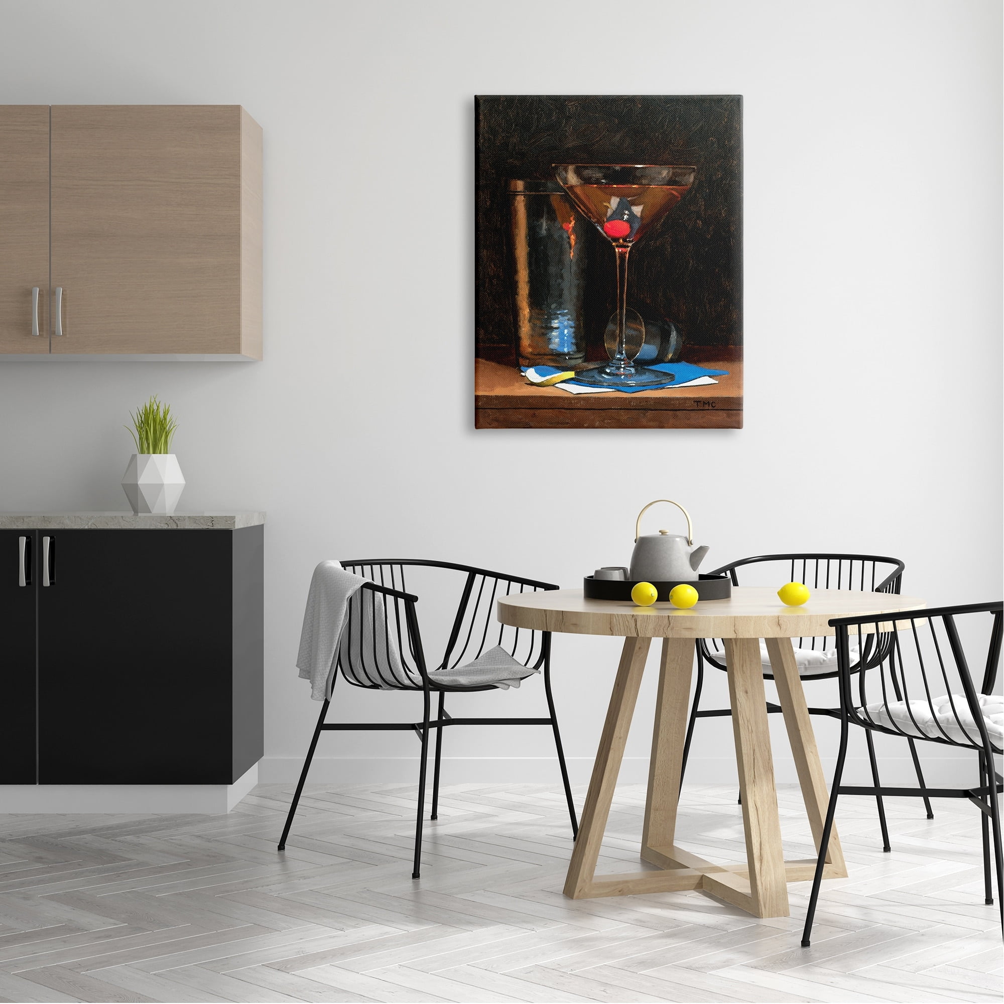 Stupell Industries Martini Glass Drink Mixer Detailed Still Life, 30 x 40, Design by Todd M. Casey