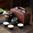 thumbnail image 1 of Portable Kung Fu Tea Set for Travelers, Japanese Outdoor Quick Cup, Holiday Gift, 1 of 4