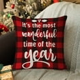 thumbnail image 2 of Xuniizn Christmas Pillow Covers 18x18 inch Xmas Decorations Soft Plush Faux Fur Wool Christmas Throw Pillow Cases Winter Holiday Decor for Sofa Living Room, 2 of 7