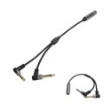 thumbnail image 2 of 6.35mm 1/4in Stereo Female to Dual 6.35mm Mono Adapter Cable o Splitter Converter Cord, 2 of 4