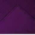 thumbnail image 2 of Better Trends Jullian Collection Couvre-Lit en Coton Chenille Grand Lit Rayures Prune, 2 of 3