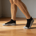 thumbnail image 4 of WANDER Merino Wool Ankle Socks 3 Pairs Cushioned Sweat-Wicking No Show Socks For Running & Hiking, 4 of 5