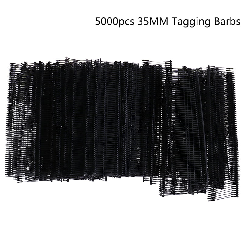 5000Pcs Black Eco-friendly Clothing Garment Price Label Tagging Tag Gun Barb TDO 
