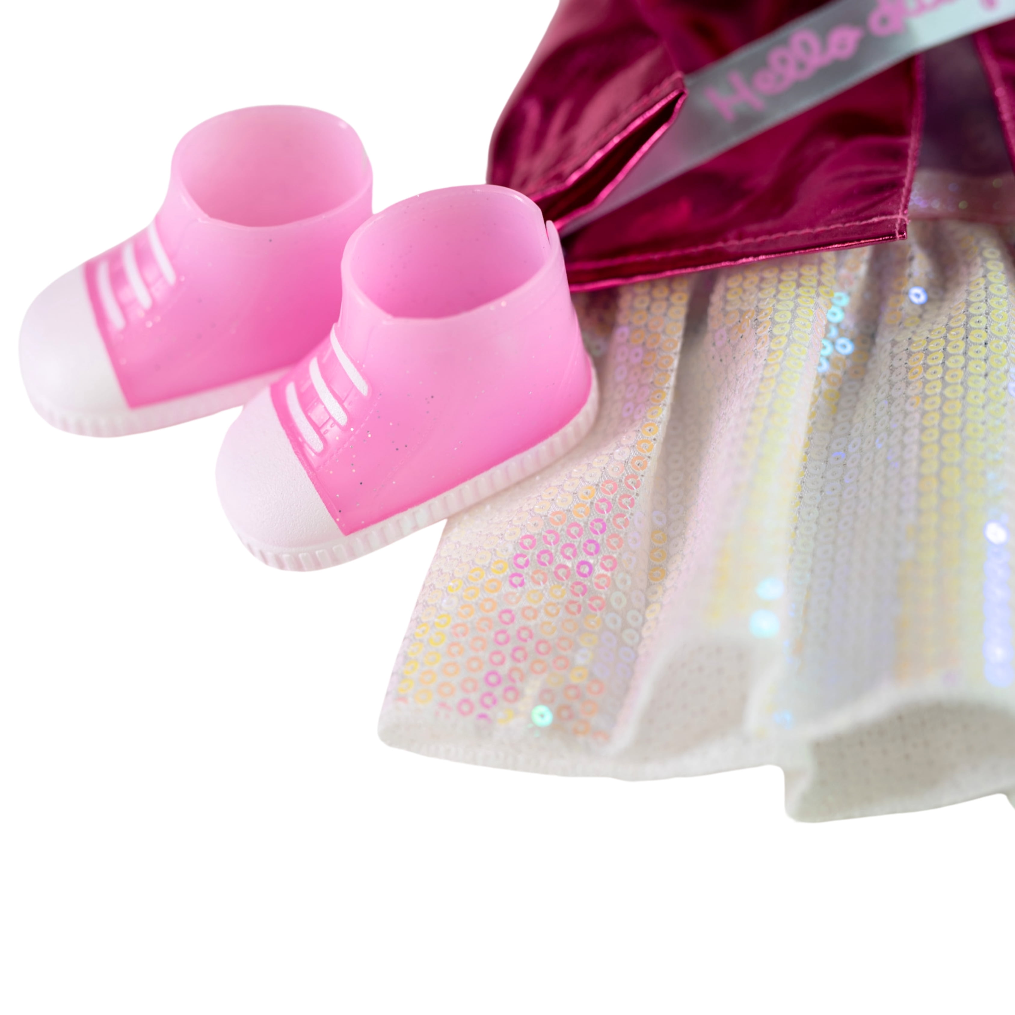 My Life As Hello Kitty Celebration Fashion Set for 18" Dolls, 50th Anniversary, 5 Pieces, Pink Multicolor