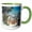 Green/White, variant on 3drose, Utah, Bryce Canyon National Park, Hoodoos - Us45 Rer0094 - Ric Ergenbright, 11oz Two-tone Black Mug