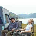 thumbnail image 4 of TIMBER RIDGE Silla de camping plegable de gran tamaño, respaldo alto, resistente para adultos, soporta hasta 500 libras con portavasos, bolsa térmica con bolsillo lateral, 4 of 5