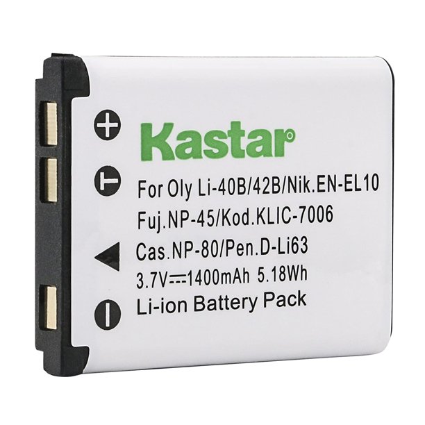 Kastar Battery 1 Pack For Casio Np 80 Exilim Ex G1 Ex H5 Ex H50 Ex H60 Ex Je10 Ex N1 Ex N5 Ex N10 Ex N Ex N50 Ex S5 Ex S6 Ex S7 Ex S8 Ex S9 Ex Z1 Ex Z2 Ex Z16 Ex Z26 Ex Z28 Ex Z33 Ex Z35 Ex Z37