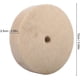 thumbnail image 3 of Rueda de pulido de fieltro de lana Rueda de pulido de lana Disco de pulidor de fieltro suave redondo Beige 4 pulgadas/10 cm,11 Feliz Sencillez, 3 of 4