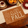 thumbnail image 5 of Oioii 17.72x11.81in Fall Paper Place Mats Maple Leaves Thanksgiving Place Mats Autumn Seasonal Decorative Paper Table Mats for Kitchen Dining Table Party Decoration, E, 5 of 6