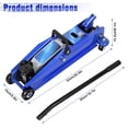 thumbnail image 6 of Lanzxjv 3 Ton Floor Jack (6600 lbs), Steel Heavy Duty Hydraulic Car Jack, Fast Lift Floor Jack with Wheels, Lifting Range 5"-15.2", 6 of 7