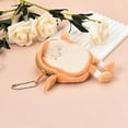 thumbnail image 5 of Toast Bread Coin Purse Pouch Cute Wallet Keychain Accessories for Women Girls Small Coin Money Bag Pendant Cartoon Coin Holder Wallet Handbag Backpack Decorations Key Pouch Key Decor for Keychains, 5 of 7