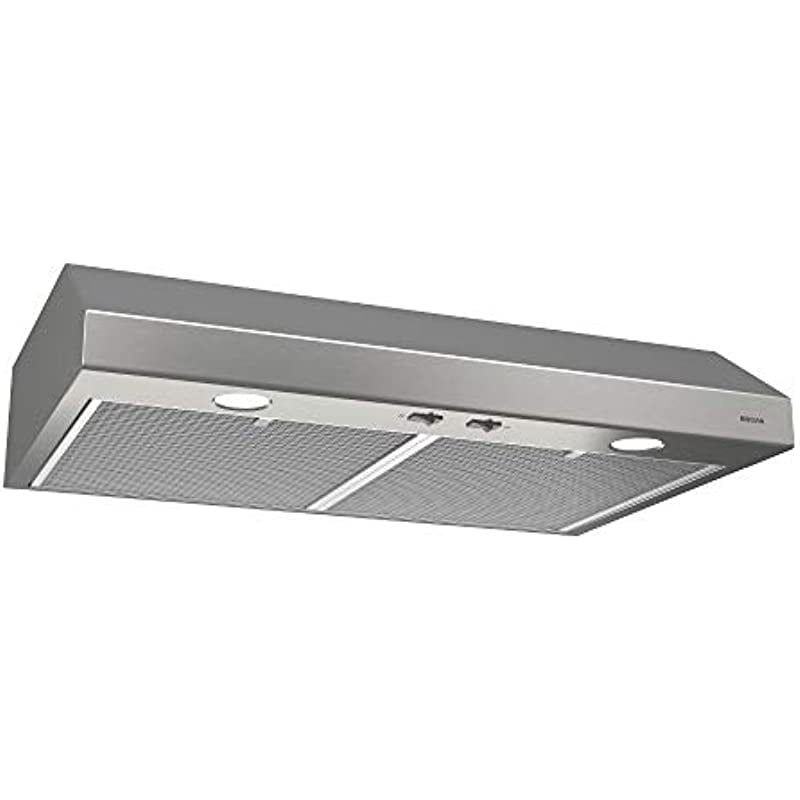 White Finish 21-Inch Wide 7.0-Sones Air King AV1213 Advantage Convertible Under Cabinet Range Hood with 2-Speed Blower and 180-CFM 