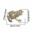 thumbnail image 3 of HANDIED Desktop dress up Tech Frog Statue Wear Appearance Creative Reusable Copper Frog Sculpture Tea Pet Ornament Household, 3 of 7