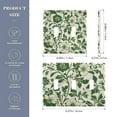 thumbnail image 2 of Yayeee Toggle Light Switch Wall Plate 2-Gang 4.56"x4.48" Decorative Outlet Cover, Green Floral, 2 of 7