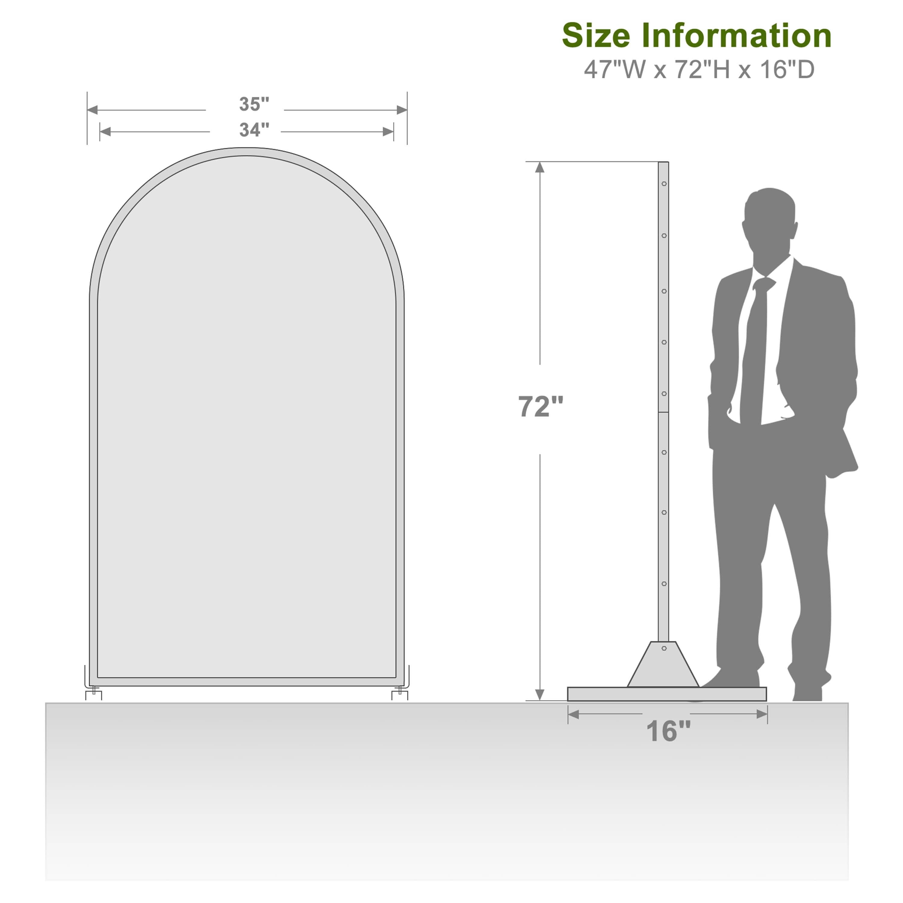 MAYEERTY 72x35x16 Inch Brown Diamond Arched Galvanized Steel Privacy Screen, 3 Piece Set for Outdoor Garden