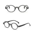 thumbnail image 3 of 4 Pairs of Womens Gray Small Round Presbyopic Glasses Men Fashion Trendy Personalized Reading Glasses Spring Hinge Readers +4.00, 3 of 3