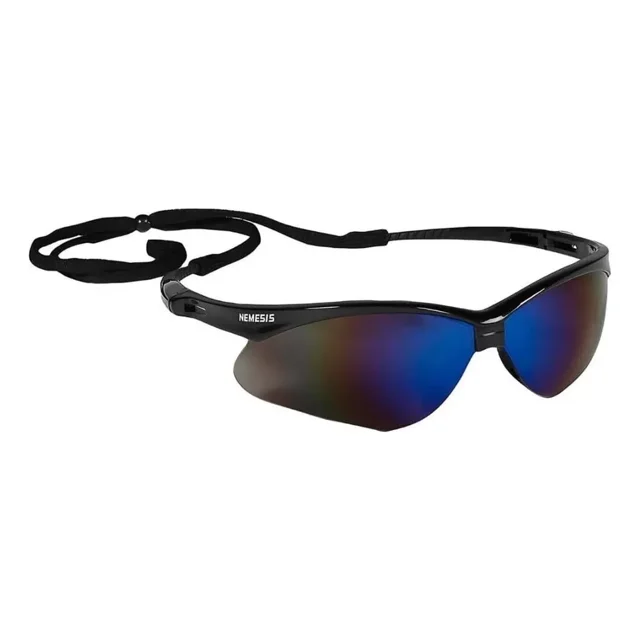 Anteojos de sol Nemesis De protección talle Unitalla diseño Deportivo armazón negro y lente tornasol