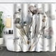 thumbnail image 1 of Cortina de ducha decorativa para baño, tela divisoria, impresión digital, cortina impermeable para baño con ganchos, sin perforaciones, 1 of 5