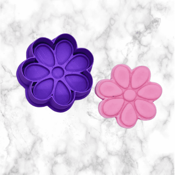 Spring Flower C Cookie Cutter and Stamp