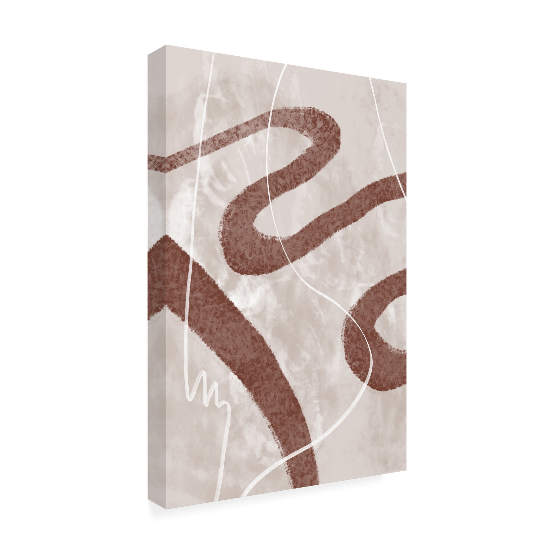 Canvas Wall Art - Pictufy Studio Ii 'Abstract Fuzz 02' Wall Art for Living Room, Bedroom, or Office Décor by Trademark Fine Art - 22 x 32 Inches