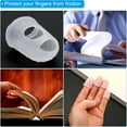 thumbnail image 4 of XIRQI Rubber Finger Tips, 4 Pack Silicone Thumb Fingertip Protector Covers Pads Thimble for Guitar Playing Office Counting Sewing, 4 of 7