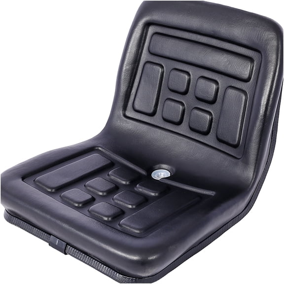 JERFIT Universal Tractor Seat with Drain Hole, Heavy-Duty Black Suspension Seat, Adjustable Sliding Base for Tractors, Mowers, and Heavy Equipment