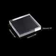 thumbnail image 2 of Uxcell 4"x4"x0.8" Jewelry Display Riser Polished Acrylic Cube Display Stand Block Collection Showcase, Clear, 2 of 5