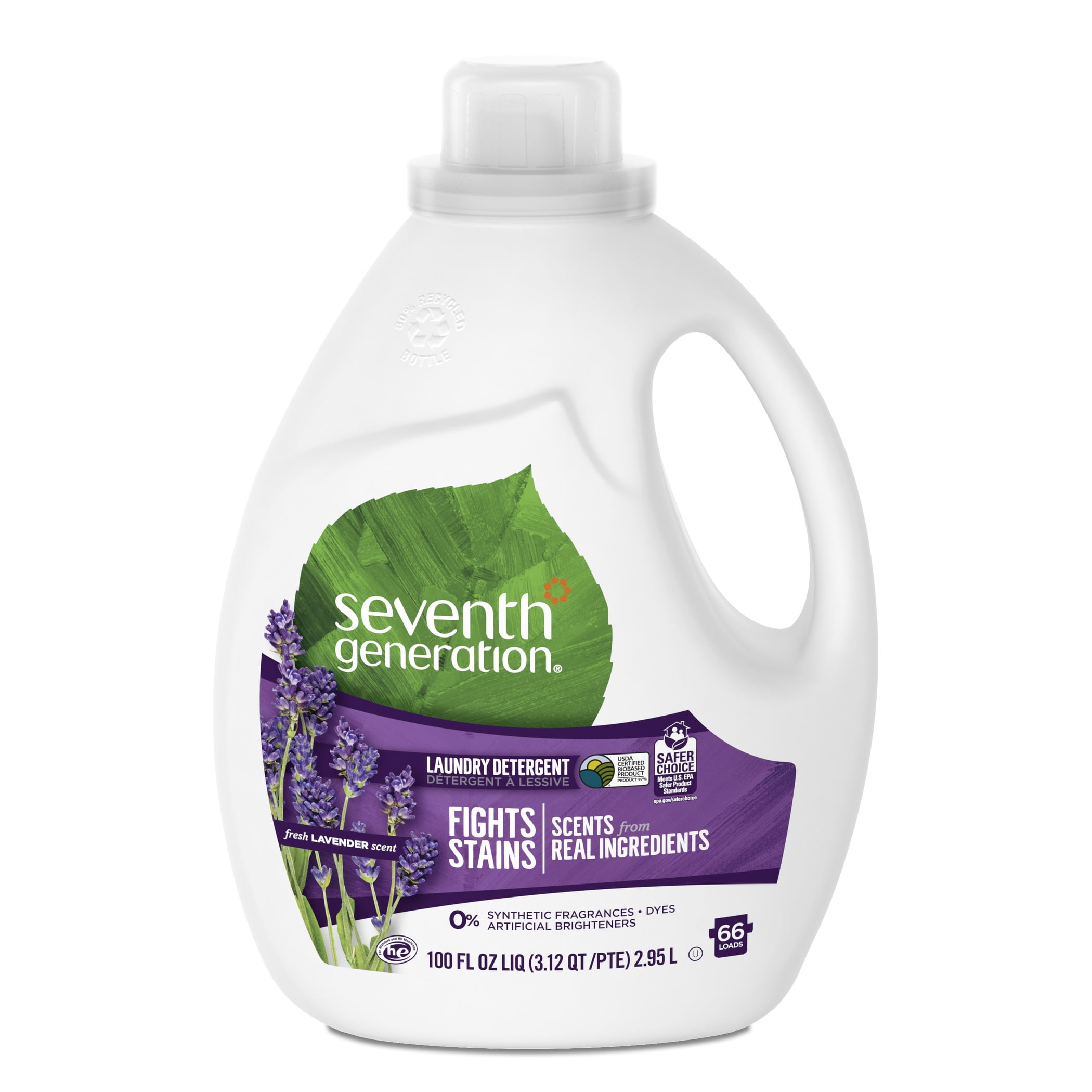 Seventh Generation Fresh Lavender Scent Liquid Laundry Detergent 100 oz