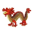 thumbnail image 5 of TISHITA Alloy Dragon Figurine Dragon Sculpture Fengshui Crafts Animal Sculpture Mini Dragon Figurine for Office Living Room Bookshelf Red, 5 of 8
